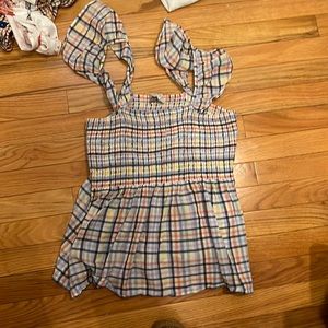 Plaid top